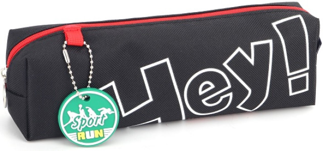 Пенал 1від., б/н,на блиск. чорний №KJ4000/Мандарин/(48) — фото товару | Канцелярський Сад