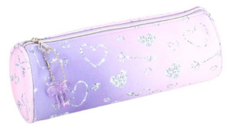 Пенал 1від., б/н,на блиск. рожевий №KJ4023/Мандарин/(27) — фото товару | Канцелярський Сад