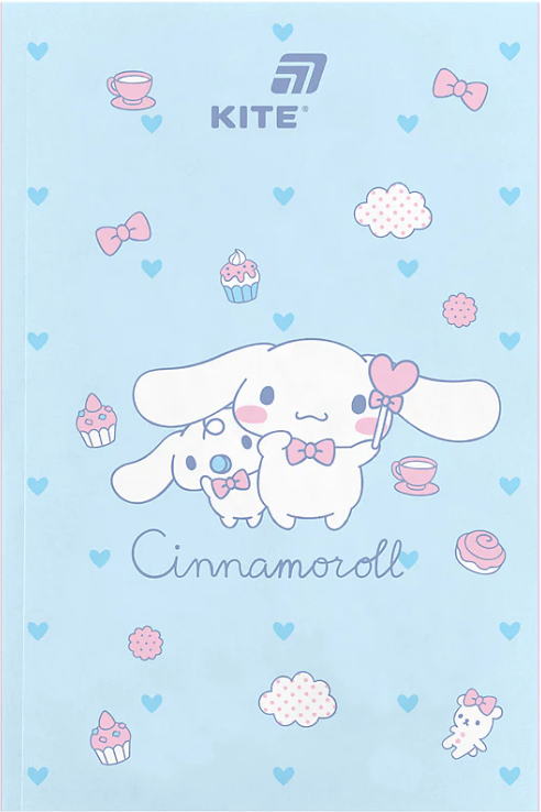 Блокнот А5 64арк. б/лін. м'яка обкл. Cinnamoroll термобіндер №CR26-193/Kite/(10) — фото товару | Канцелярський Сад