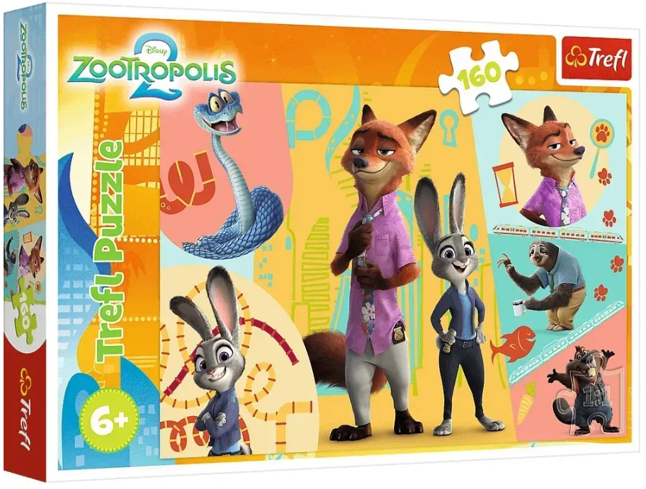 Пазли Trefl 160ел. Разом у Зоотрополії №15429 — фото товару | Канцелярський Сад