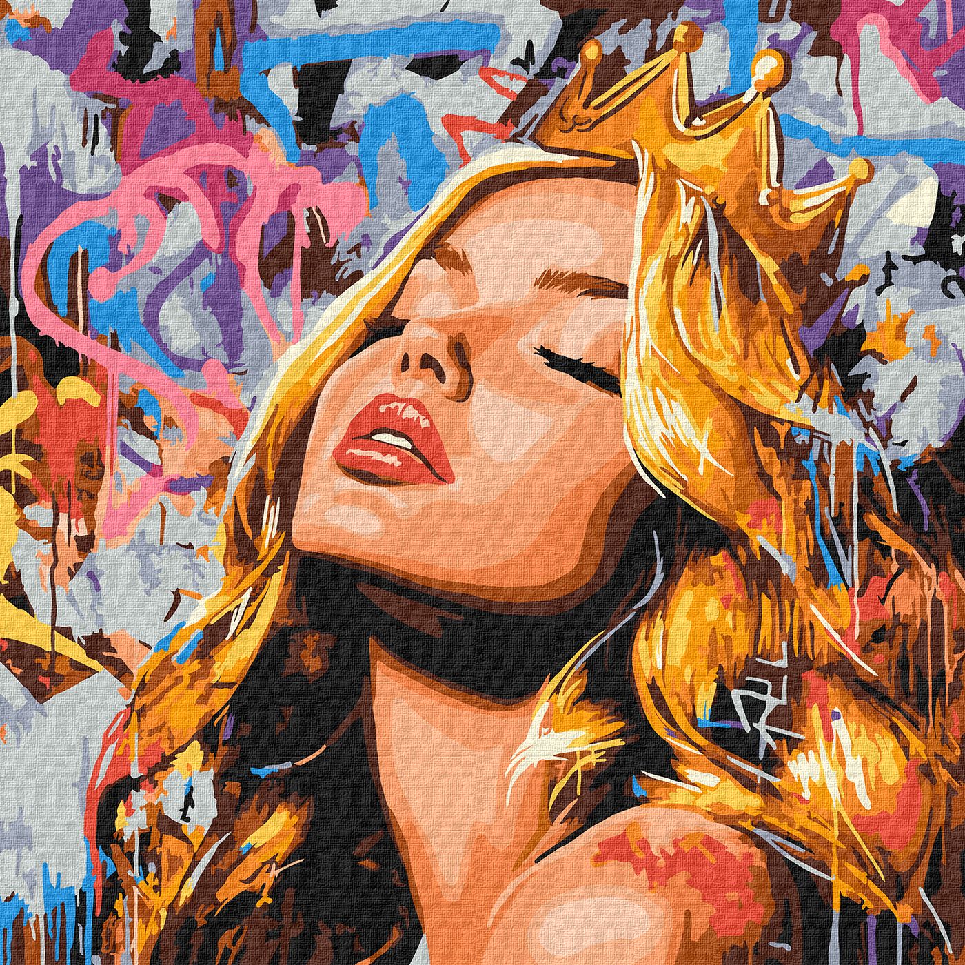 Картини по номерах акрил. "Сучасна Спляча красуня" 40х40см №KHO8603/Ідейка/ — фото товару | Канцелярський Сад