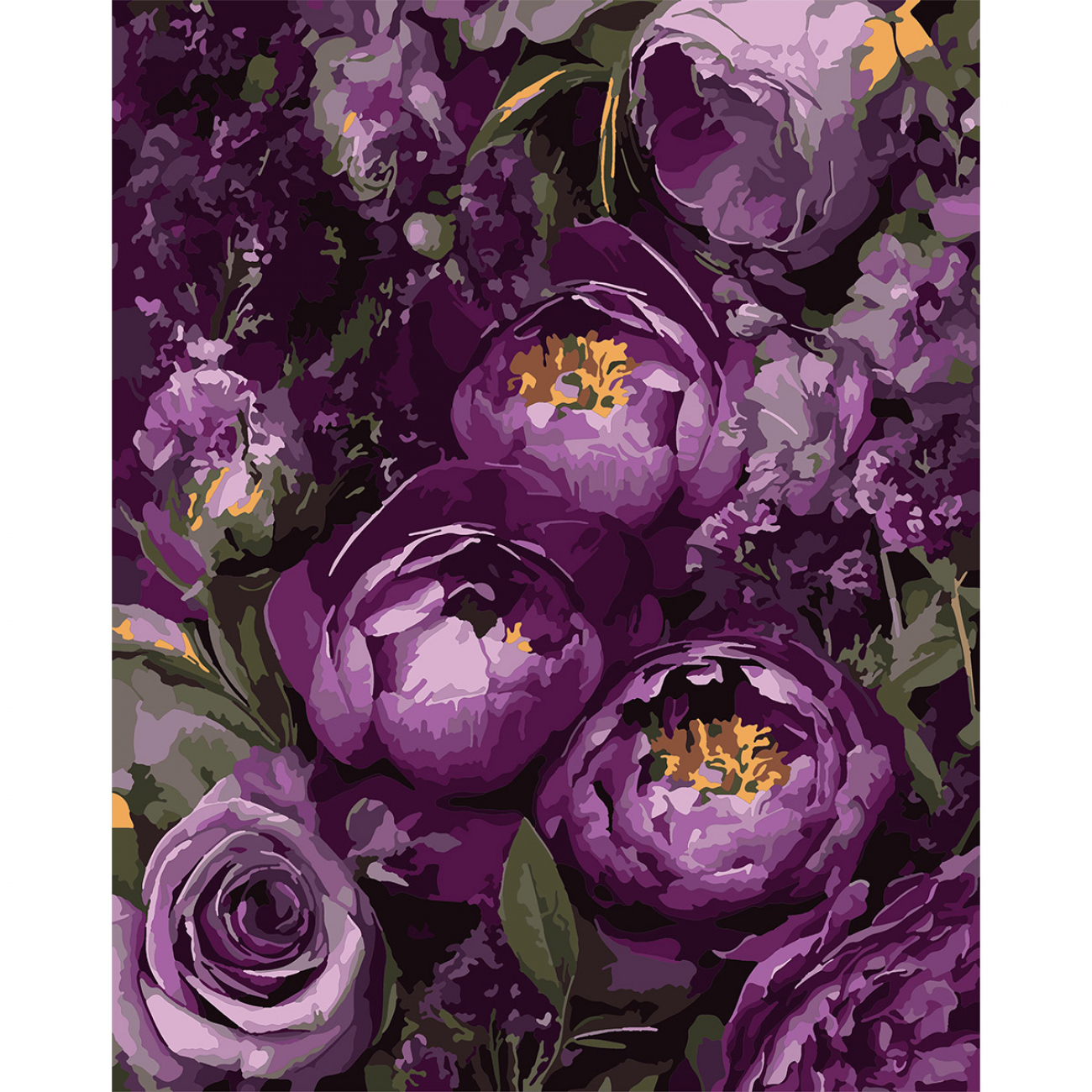 Картини по номерах "Santi" Чарівні півонії 40х50см №955775 — фото товару | Канцелярський Сад