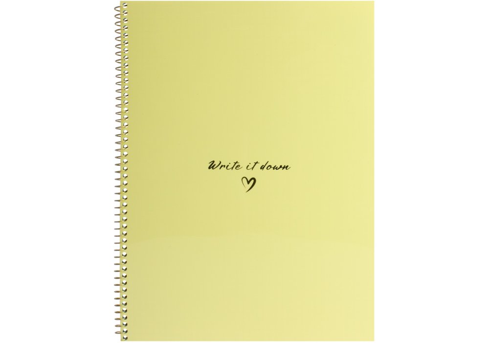 Зошит пруж. бок. А4 60арк. кліт. пласт. лимонний №O69161/Optima/(40) — фото товару | Канцелярський Сад