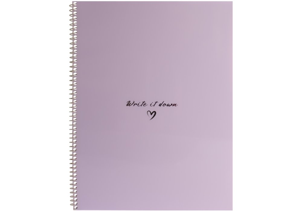 Зошит пруж. бок. А4 60арк. кліт. пласт. бузковий №O69164/Optima/(40) — фото товару | Канцелярський Сад