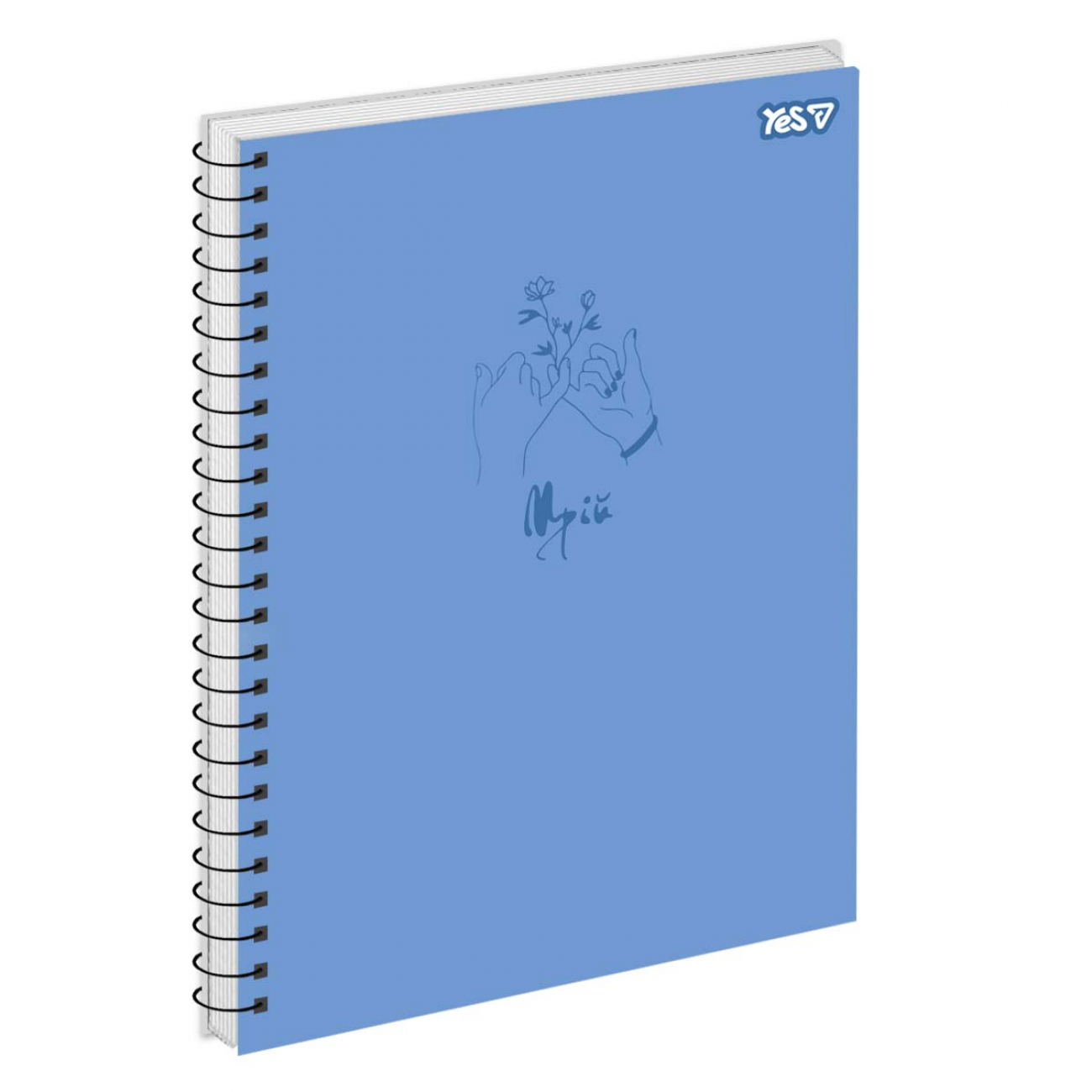 Зошит пруж. А4 80арк. кліт. карт.обкл. ВД-лак "Мрії здійснюються" №152376/Yes/(60) — фото товару | Канцелярський Сад