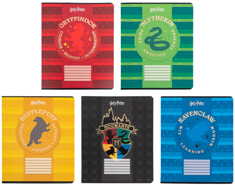 Зошит 18арк. кліт. "Kite" софт тач + УФ лак Harry Potter №HP25-236(20)(400) — фото товару | Канцелярський Сад