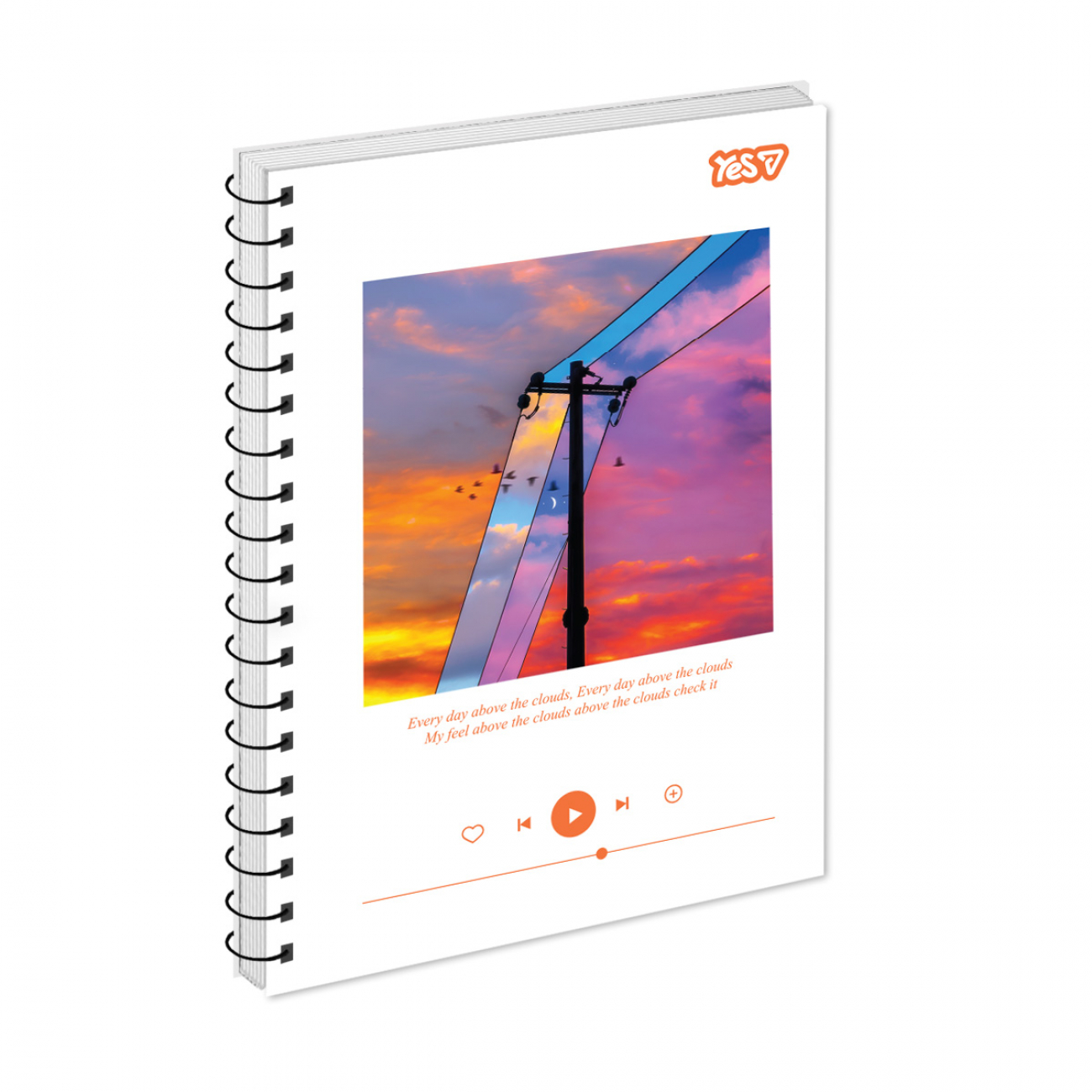 Блокнот пруж. А5 80арк. кліт. карт. обкл. ВД-лак Dream light №152443/Yes/(60) — фото товару | Канцелярський Сад