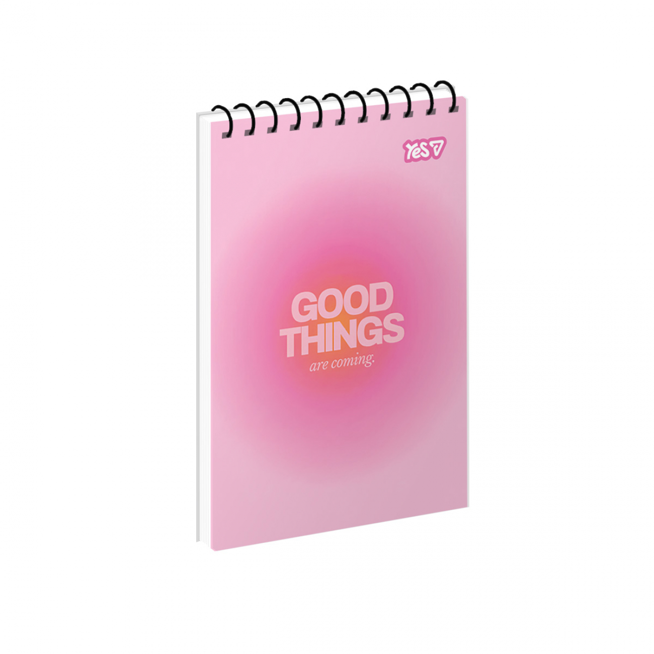 Блокнот пруж. А6 80арк. кліт. карт. обкл. ВД-лак Soft Light №152497/Yes/ — фото товару | Канцелярський Сад