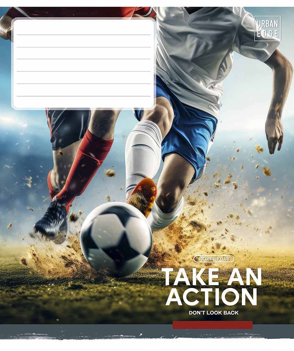 Зошит 18арк. кліт. Школярик "Take an action" ВД-лак №018-3673K(25)(250) — фото товару | Канцелярський Сад