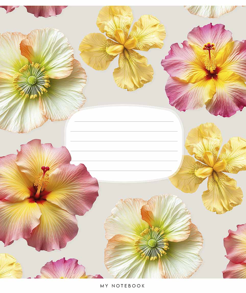 Зошит 18арк. лін. Star "Flowers stories" ВД-лак №018-3632L(25)(250) — фото товару | Канцелярський Сад