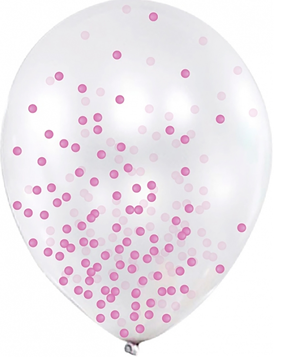 Набір кульок повітр. латексних "Maxi" 6шт з фіолетов. конфетті №MX630005.03(1)(24) — фото товару | Канцелярський Сад