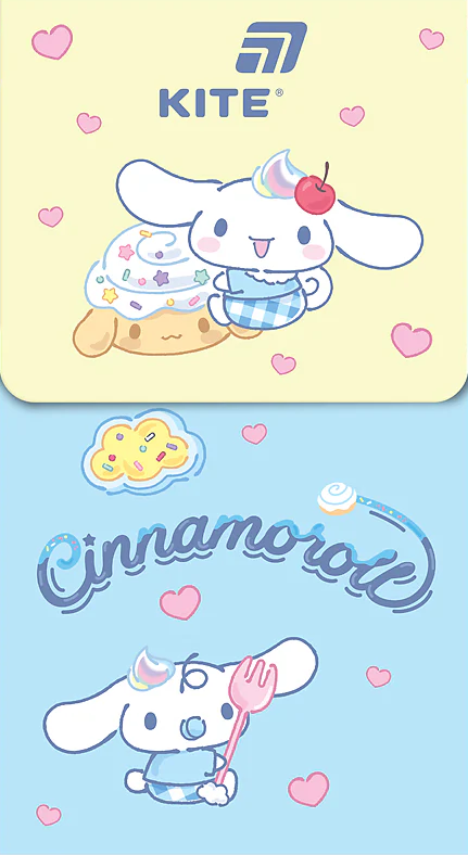 Блокнот А6 60арк. кліт. на магніті "Cinnamoroll" №CR25-092/Kite/(10) — фото товару | Канцелярський Сад