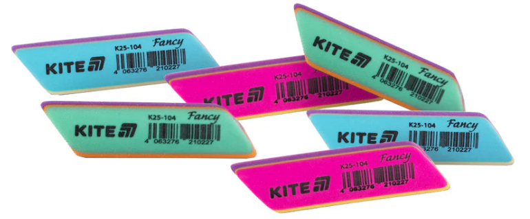 Гумка "Kite" Fancy асорті №K25-104(50)(200) — фото товару | Канцелярський Сад