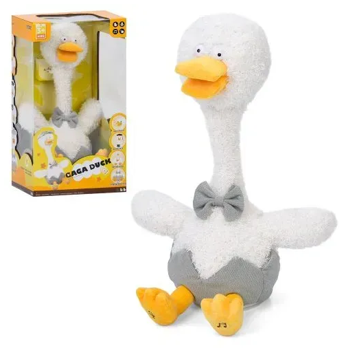 М'яка ігр."Гусак"37см,запис,муз.,рухливий,танцює,в кор-ці.на бат-ці,22х38х19см№933-317E — фото товару | Канцелярський Сад